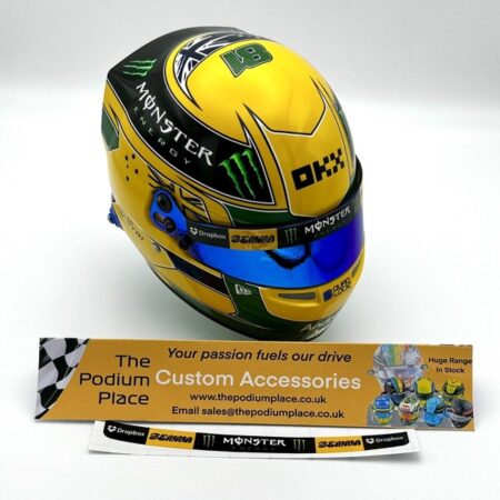 Oscar Piastri 2024 Monaco Senna 2024 1:2 Mini Helmet Visor Strip