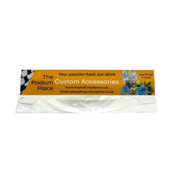 2025 Clear 1:2 Scale Mini Helmet Visor Tear Offs for 15 drivers on grid x 2 Accessory - Image 2