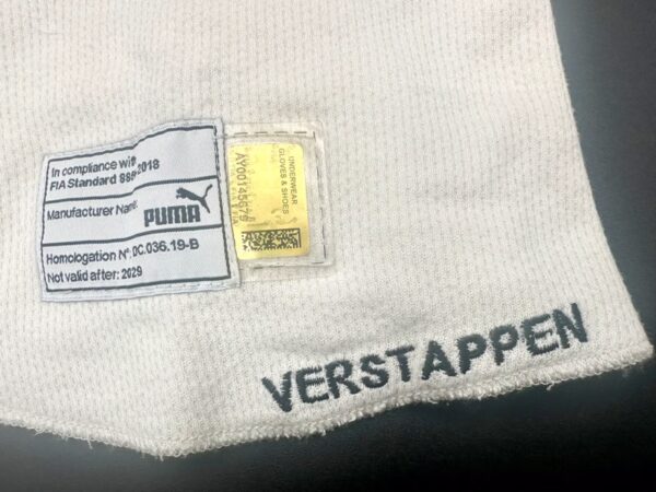 Max Verstappen 2022 Race Used NOMEX Balaclava Hood - Image 4