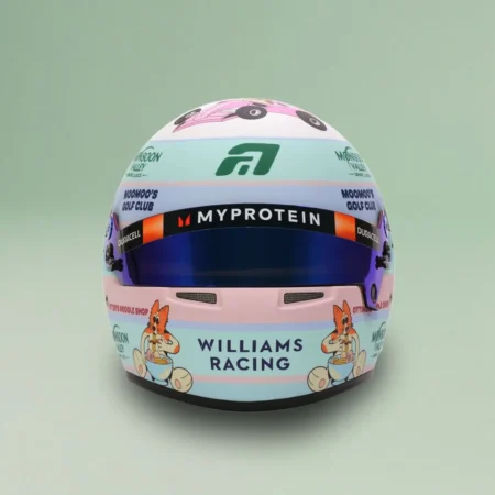 Alex Albon Williams 2024/2025 1:2 Mini Helmet Visor Strip