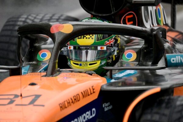 Oscar Piastri 2025 Melbourne 1:2 Mini Helmet Visor Strip - Image 3