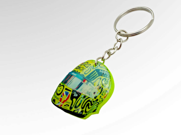 Lando Norris 2025 Silverstone GP Win Helmet Keyring - Image 6