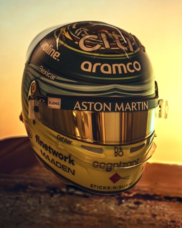 Fernando Alonso 2025 1:2 Saudi Special Edition Helmet Fully Upgraded - Image 2