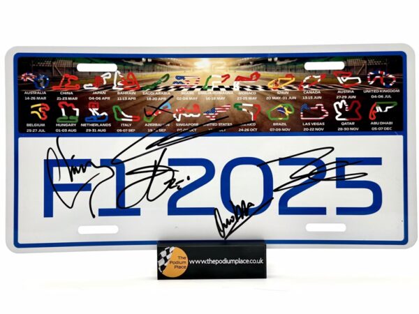 2025 Licence Number Plate Multiple signed x 5