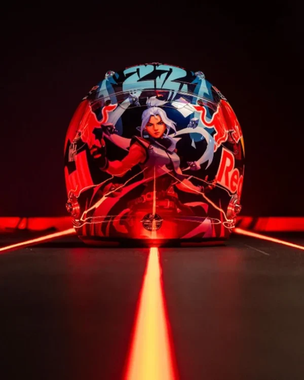 Yuki Tsunoda 2024 Spa 1:2 Mini Helmet with upgrades - Image 12
