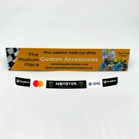 2025 Lando Norris & Oscar Piastri Monaco 1:2 Mini Helmet Visor Strip