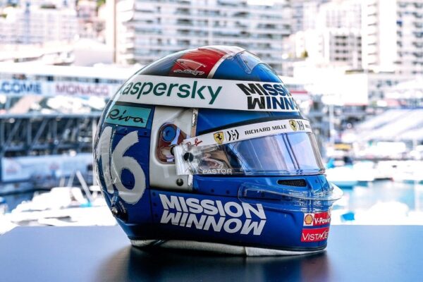 Charles Leclerc Monaco 2021 1:2 BELL Mini Helmet Decal Upgrade Bundle - Image 5