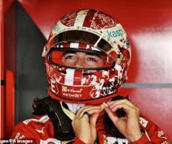 Charles Leclerc Abu Dhabi / Season 2021 1:2 Mini Helmet Decal Upgrade Bundle - Image 13