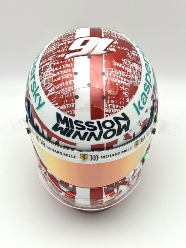 Charles Leclerc Ferrari 2021 Abu Dhabi 1:2 BELL Helmet Upgrade Bundle - Image 2
