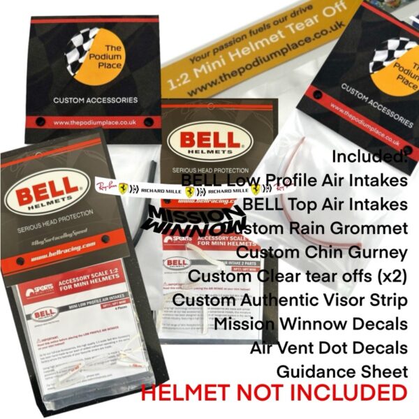 Charles Leclerc Ferrari 2021 Abu Dhabi 1:2 BELL Helmet Upgrade Bundle - Image 6