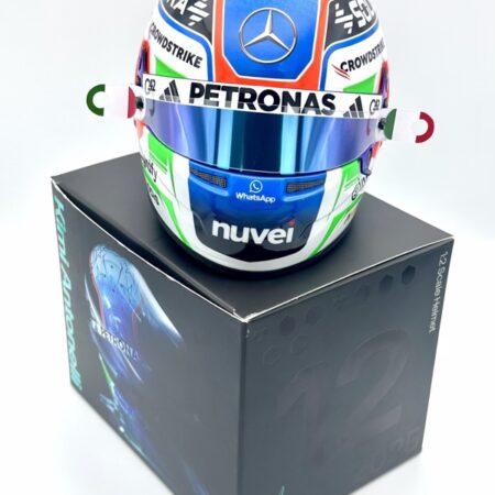Kimi Antonelli Signed 2025 Season 1:2 Mini Helmet + Upgrades
