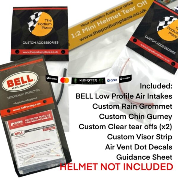 Oscar Piastri 2025 Monaco 1:2 BELL Helmet F1 McLaren Upgrade Bundle Accessories - Image 3