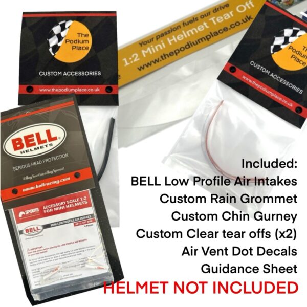 Oscar Piastri 2025 1:2 BELL Helmet F1 McLaren Upgrade Bundle Accessories - Image 3